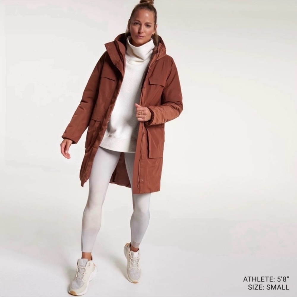 CALIA by Carrie Underwood Brown Puffer Jacket